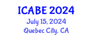International Conference on Accounting, Business and Economics (ICABE) July 15, 2024 - Quebec City, Canada