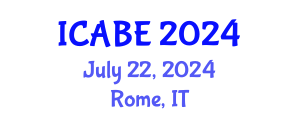 International Conference on Accounting, Business and Economics (ICABE) July 22, 2024 - Rome, Italy