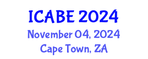 International Conference on Accounting, Business and Economics (ICABE) November 04, 2024 - Cape Town, South Africa