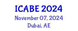International Conference on Accounting, Business and Economics (ICABE) November 07, 2024 - Dubai, United Arab Emirates