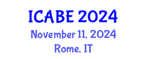 International Conference on Accounting, Business and Economics (ICABE) November 11, 2024 - Rome, Italy