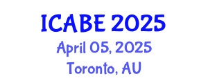 International Conference on Accounting, Business and Economics (ICABE) April 05, 2025 - Toronto, Australia