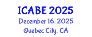 International Conference on Accounting, Business and Economics (ICABE) December 16, 2025 - Quebec City, Canada