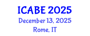 International Conference on Accounting, Business and Economics (ICABE) December 13, 2025 - Rome, Italy
