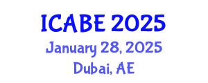 International Conference on Accounting, Business and Economics (ICABE) January 28, 2025 - Dubai, United Arab Emirates