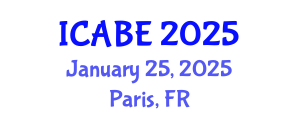 International Conference on Accounting, Business and Economics (ICABE) January 25, 2025 - Paris, France
