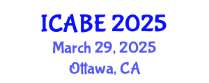 International Conference on Accounting, Business and Economics (ICABE) March 29, 2025 - Ottawa, Canada