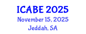International Conference on Accounting, Business and Economics (ICABE) November 15, 2025 - Jeddah, Saudi Arabia