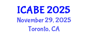 International Conference on Accounting, Business and Economics (ICABE) November 29, 2025 - Toronto, Canada