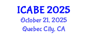 International Conference on Accounting, Business and Economics (ICABE) October 21, 2025 - Quebec City, Canada