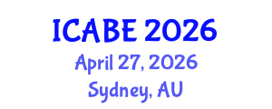 International Conference on Accounting, Business and Economics (ICABE) April 27, 2026 - Sydney, Australia International Conference on Accounting, Business and Economics (ICABE) April 27, 2026 - Sydney, Australia