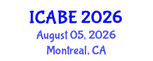 International Conference on Accounting, Business and Economics (ICABE) August 05, 2026 - Montreal, Canada International Conference on Accounting, Business and Economics (ICABE) August 05, 2026 - Montreal, Canada