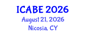 International Conference on Accounting, Business and Economics (ICABE) August 21, 2026 - Nicosia, Cyprus International Conference on Accounting, Business and Economics (ICABE) August 21, 2026 - Nicosia, Cyprus