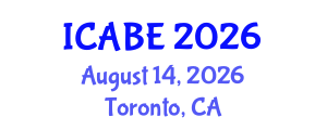 International Conference on Accounting, Business and Economics (ICABE) August 14, 2026 - Toronto, Canada International Conference on Accounting, Business and Economics (ICABE) August 14, 2026 - Toronto, Canada