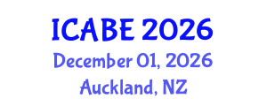 International Conference on Accounting, Business and Economics (ICABE) December 01, 2026 - Auckland, New Zealand International Conference on Accounting, Business and Economics (ICABE) December 01, 2026 - Auckland, New Zealand