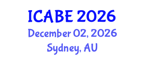International Conference on Accounting, Business and Economics (ICABE) December 02, 2026 - Sydney, Australia International Conference on Accounting, Business and Economics (ICABE) December 02, 2026 - Sydney, Australia