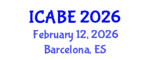 International Conference on Accounting, Business and Economics (ICABE) February 12, 2026 - Barcelona, Spain International Conference on Accounting, Business and Economics (ICABE) February 12, 2026 - Barcelona, Spain