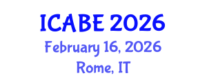 International Conference on Accounting, Business and Economics (ICABE) February 16, 2026 - Rome, Italy International Conference on Accounting, Business and Economics (ICABE) February 16, 2026 - Rome, Italy