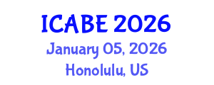 International Conference on Accounting, Business and Economics (ICABE) January 05, 2026 - Honolulu, United States International Conference on Accounting, Business and Economics (ICABE) January 05, 2026 - Honolulu, United States