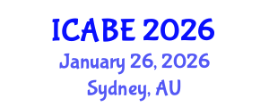 International Conference on Accounting, Business and Economics (ICABE) January 26, 2026 - Sydney, Australia International Conference on Accounting, Business and Economics (ICABE) January 26, 2026 - Sydney, Australia
