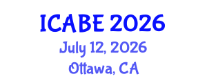 International Conference on Accounting, Business and Economics (ICABE) July 12, 2026 - Ottawa, Canada International Conference on Accounting, Business and Economics (ICABE) July 12, 2026 - Ottawa, Canada