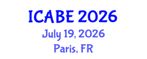 International Conference on Accounting, Business and Economics (ICABE) July 19, 2026 - Paris, France International Conference on Accounting, Business and Economics (ICABE) July 19, 2026 - Paris, France