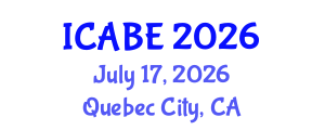 International Conference on Accounting, Business and Economics (ICABE) July 17, 2026 - Quebec City, Canada International Conference on Accounting, Business and Economics (ICABE) July 17, 2026 - Quebec City, Canada