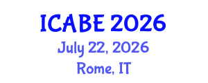 International Conference on Accounting, Business and Economics (ICABE) July 22, 2026 - Rome, Italy International Conference on Accounting, Business and Economics (ICABE) July 22, 2026 - Rome, Italy