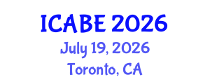 International Conference on Accounting, Business and Economics (ICABE) July 19, 2026 - Toronto, Canada International Conference on Accounting, Business and Economics (ICABE) July 19, 2026 - Toronto, Canada
