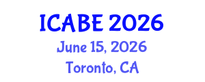International Conference on Accounting, Business and Economics (ICABE) June 15, 2026 - Toronto, Canada International Conference on Accounting, Business and Economics (ICABE) June 15, 2026 - Toronto, Canada