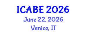 International Conference on Accounting, Business and Economics (ICABE) June 22, 2026 - Venice, Italy International Conference on Accounting, Business and Economics (ICABE) June 22, 2026 - Venice, Italy