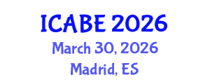 International Conference on Accounting, Business and Economics (ICABE) March 30, 2026 - Madrid, Spain International Conference on Accounting, Business and Economics (ICABE) March 30, 2026 - Madrid, Spain
