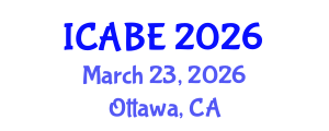International Conference on Accounting, Business and Economics (ICABE) March 23, 2026 - Ottawa, Canada International Conference on Accounting, Business and Economics (ICABE) March 23, 2026 - Ottawa, Canada