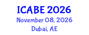 International Conference on Accounting, Business and Economics (ICABE) November 08, 2026 - Dubai, United Arab Emirates International Conference on Accounting, Business and Economics (ICABE) November 08, 2026 - Dubai, United Arab Emirates