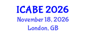 International Conference on Accounting, Business and Economics (ICABE) November 18, 2026 - London, United Kingdom International Conference on Accounting, Business and Economics (ICABE) November 18, 2026 - London, United Kingdom