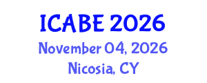 International Conference on Accounting, Business and Economics (ICABE) November 04, 2026 - Nicosia, Cyprus International Conference on Accounting, Business and Economics (ICABE) November 04, 2026 - Nicosia, Cyprus