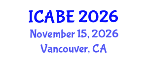 International Conference on Accounting, Business and Economics (ICABE) November 15, 2026 - Vancouver, Canada International Conference on Accounting, Business and Economics (ICABE) November 15, 2026 - Vancouver, Canada