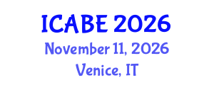 International Conference on Accounting, Business and Economics (ICABE) November 11, 2026 - Venice, Italy International Conference on Accounting, Business and Economics (ICABE) November 11, 2026 - Venice, Italy