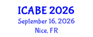 International Conference on Accounting, Business and Economics (ICABE) September 16, 2026 - Nice, France International Conference on Accounting, Business and Economics (ICABE) September 16, 2026 - Nice, France
