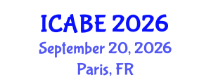 International Conference on Accounting, Business and Economics (ICABE) September 20, 2026 - Paris, France International Conference on Accounting, Business and Economics (ICABE) September 20, 2026 - Paris, France