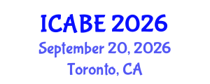 International Conference on Accounting, Business and Economics (ICABE) September 20, 2026 - Toronto, Canada International Conference on Accounting, Business and Economics (ICABE) September 20, 2026 - Toronto, Canada