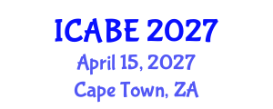 International Conference on Accounting, Business and Economics (ICABE) April 15, 2027 - Cape Town, South Africa International Conference on Accounting, Business and Economics (ICABE) April 15, 2027 - Cape Town, South Africa