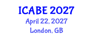 International Conference on Accounting, Business and Economics (ICABE) April 22, 2027 - London, United Kingdom International Conference on Accounting, Business and Economics (ICABE) April 22, 2027 - London, United Kingdom