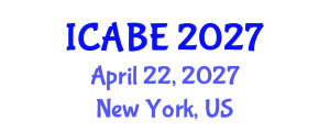 International Conference on Accounting, Business and Economics (ICABE) April 22, 2027 - New York, United States International Conference on Accounting, Business and Economics (ICABE) April 22, 2027 - New York, United States