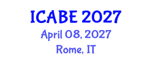International Conference on Accounting, Business and Economics (ICABE) April 08, 2027 - Rome, Italy International Conference on Accounting, Business and Economics (ICABE) April 08, 2027 - Rome, Italy