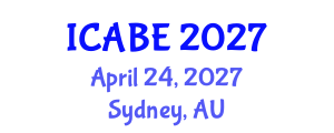 International Conference on Accounting, Business and Economics (ICABE) April 24, 2027 - Sydney, Australia International Conference on Accounting, Business and Economics (ICABE) April 24, 2027 - Sydney, Australia