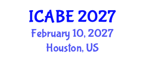 International Conference on Accounting, Business and Economics (ICABE) February 10, 2027 - Houston, United States International Conference on Accounting, Business and Economics (ICABE) February 10, 2027 - Houston, United States
