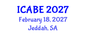 International Conference on Accounting, Business and Economics (ICABE) February 18, 2027 - Jeddah, Saudi Arabia International Conference on Accounting, Business and Economics (ICABE) February 18, 2027 - Jeddah, Saudi Arabia