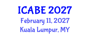 International Conference on Accounting, Business and Economics (ICABE) February 11, 2027 - Kuala Lumpur, Malaysia International Conference on Accounting, Business and Economics (ICABE) February 11, 2027 - Kuala Lumpur, Malaysia