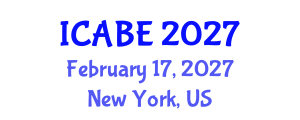 International Conference on Accounting, Business and Economics (ICABE) February 17, 2027 - New York, United States International Conference on Accounting, Business and Economics (ICABE) February 17, 2027 - New York, United States